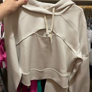 NWT Lululemon Get Centered Crop hoodie
